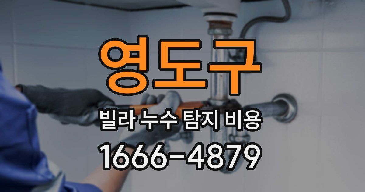영도구 빌라 누수 탐지 비용