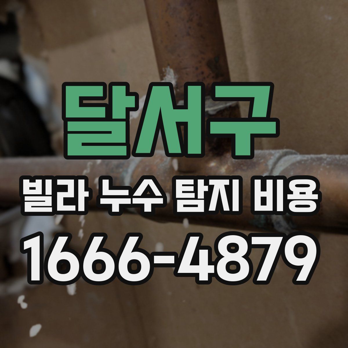 달서구 빌라 누수 탐지 비용