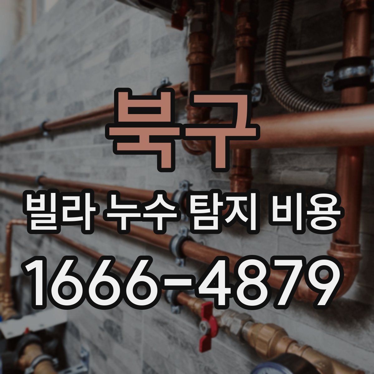 북구 빌라 누수 탐지 비용