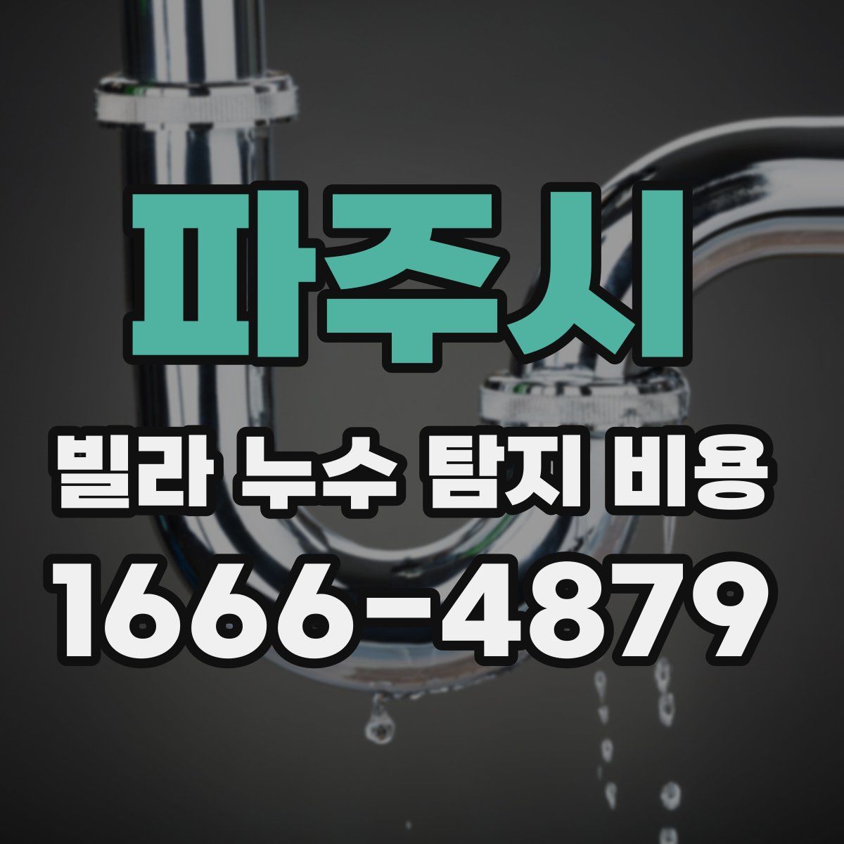 파주시 빌라 누수 탐지 비용