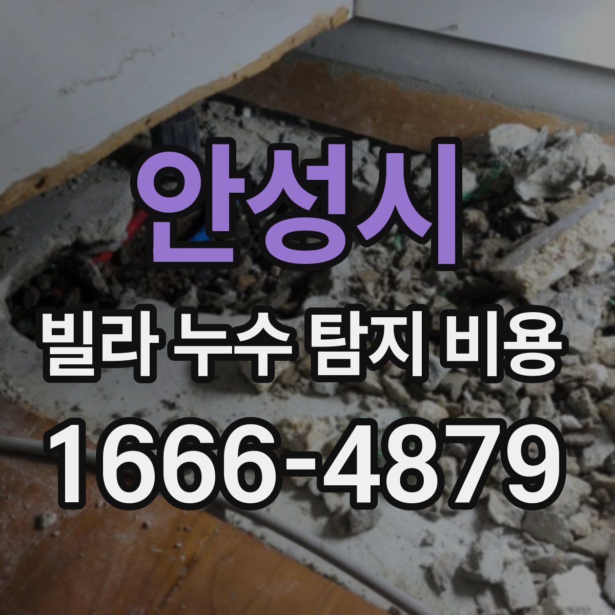 안성시 빌라 누수 탐지 비용