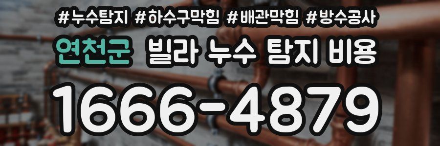 연천군 빌라 누수 탐지 비용