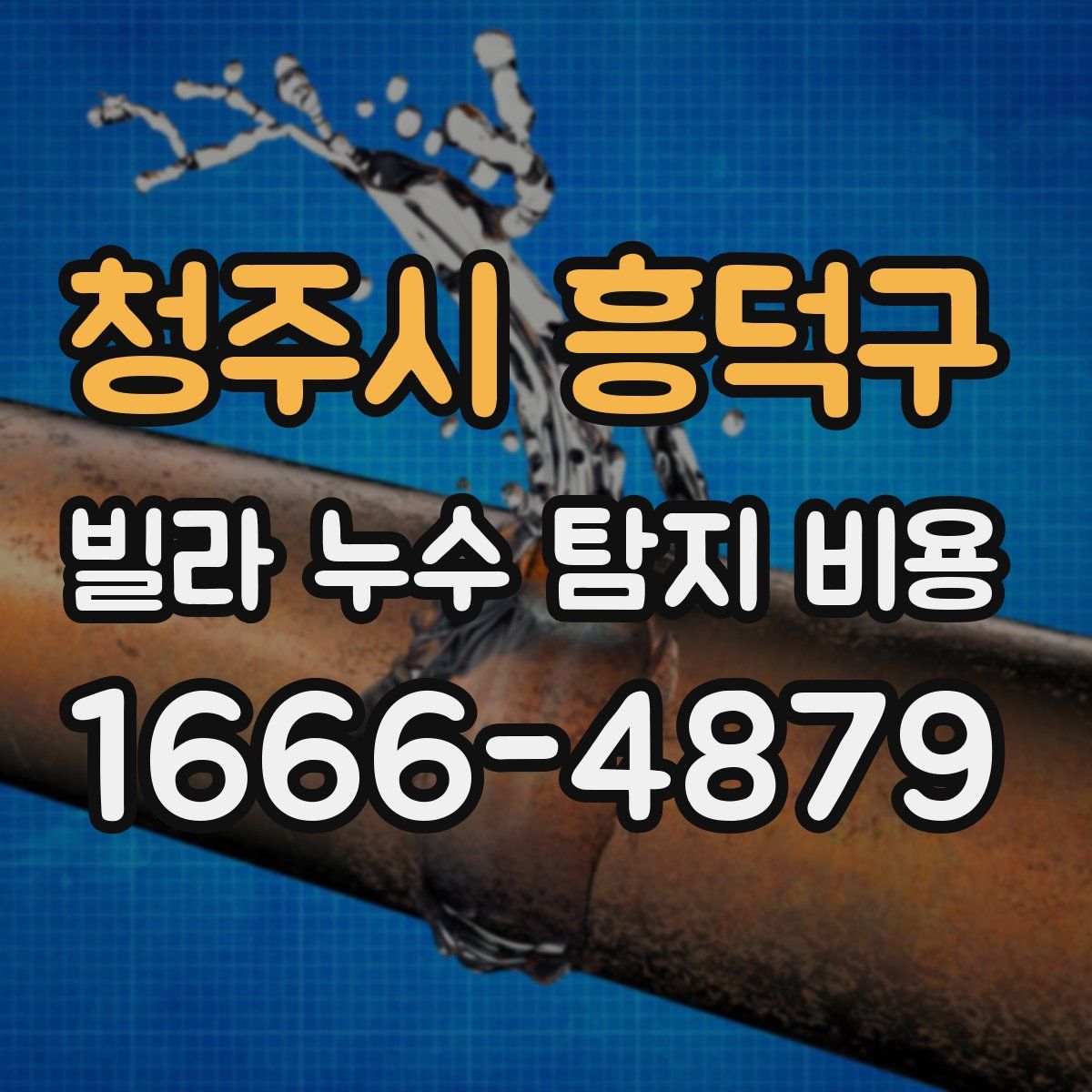 청주시 흥덕구 빌라 누수 탐지 비용