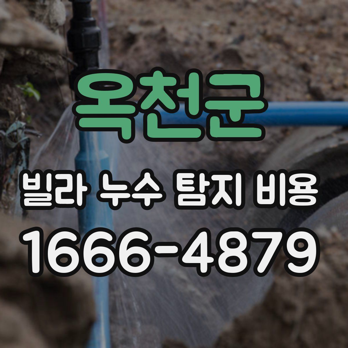 옥천군 빌라 누수 탐지 비용