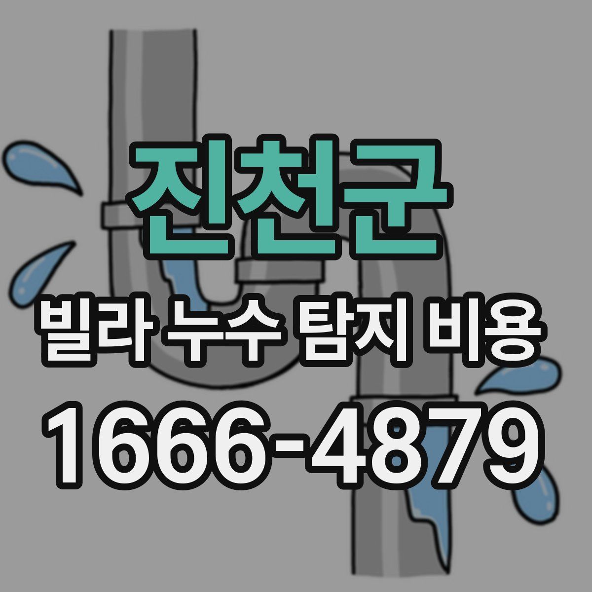 진천군 빌라 누수 탐지 비용