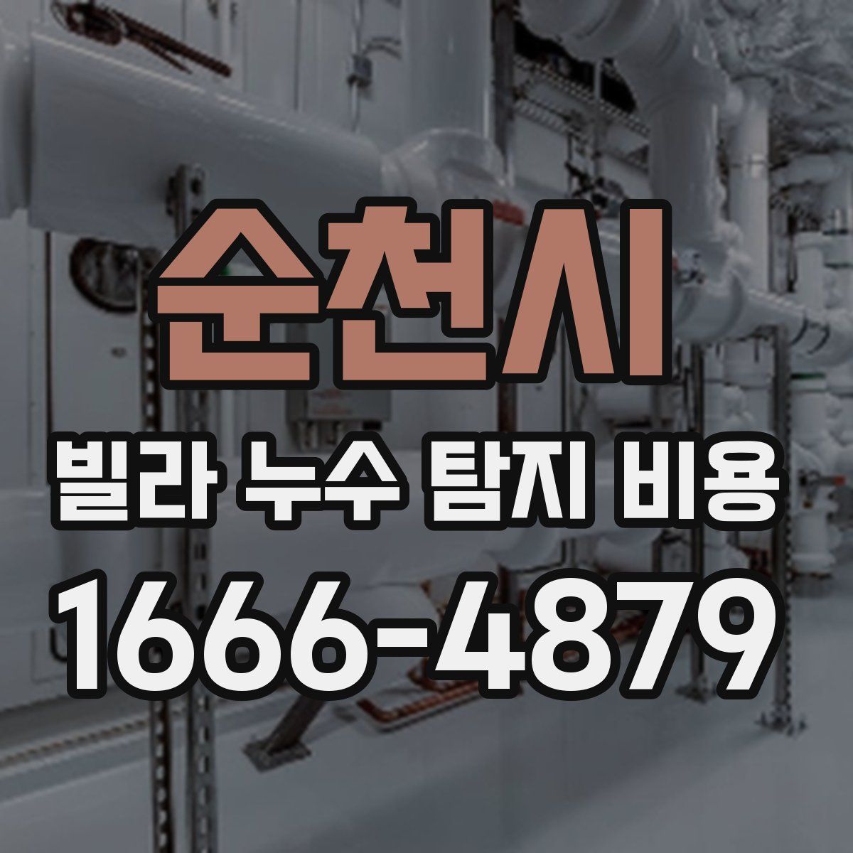순천시 빌라 누수 탐지 비용