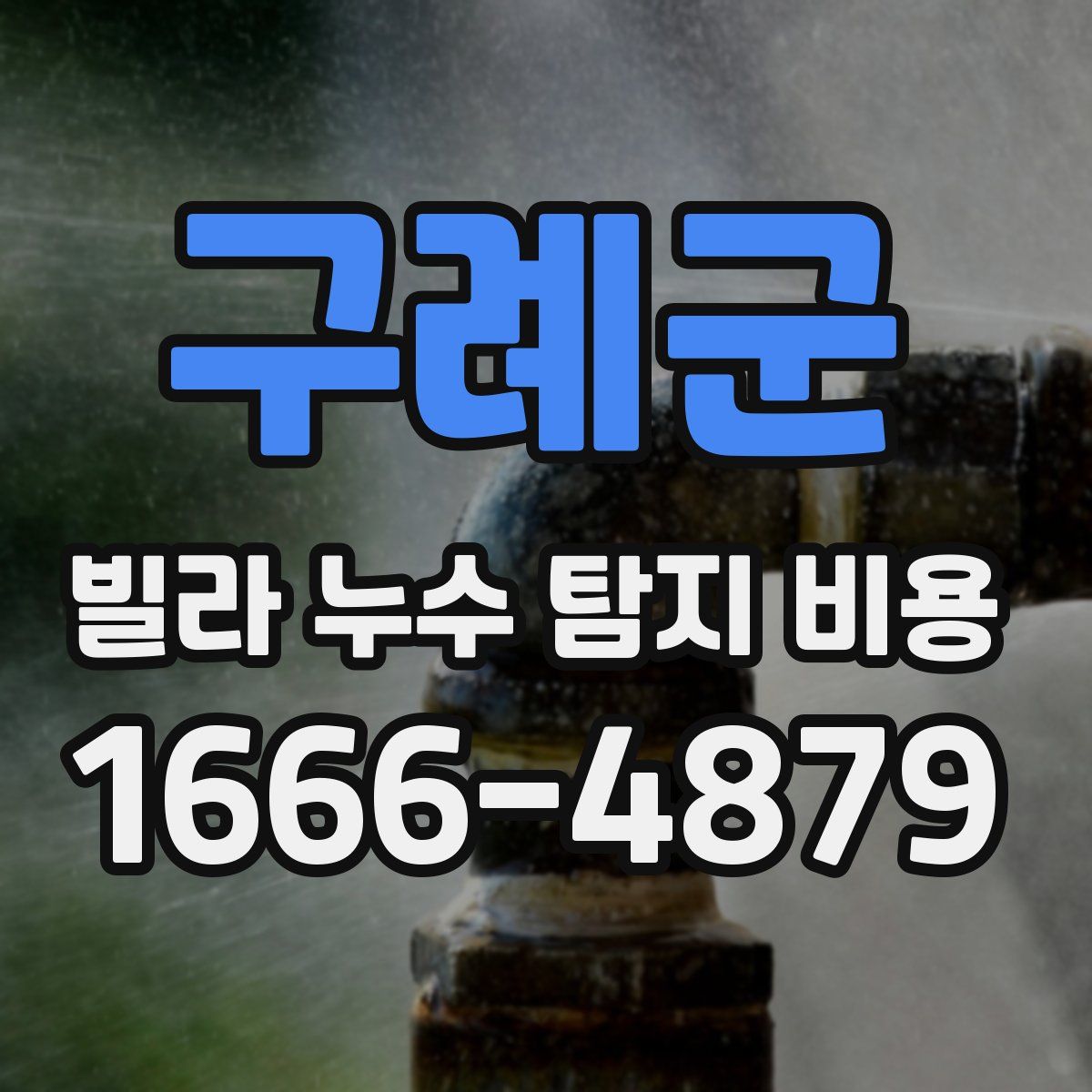 구례군 빌라 누수 탐지 비용