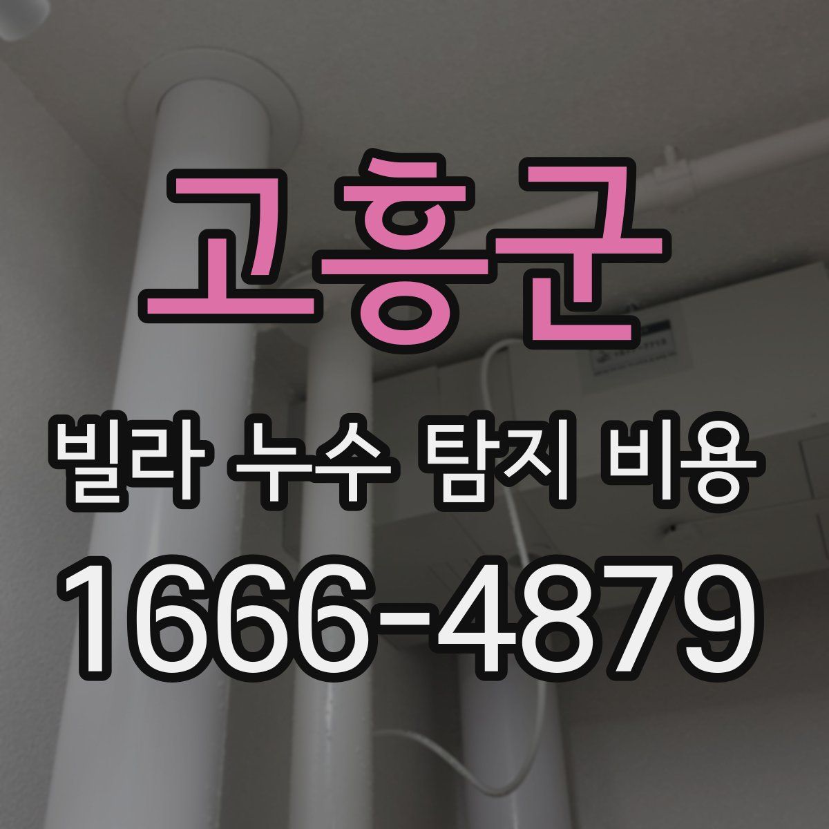 고흥군 빌라 누수 탐지 비용