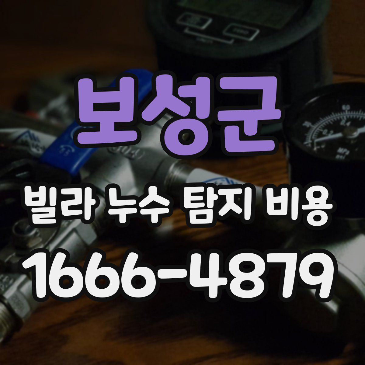 보성군 빌라 누수 탐지 비용
