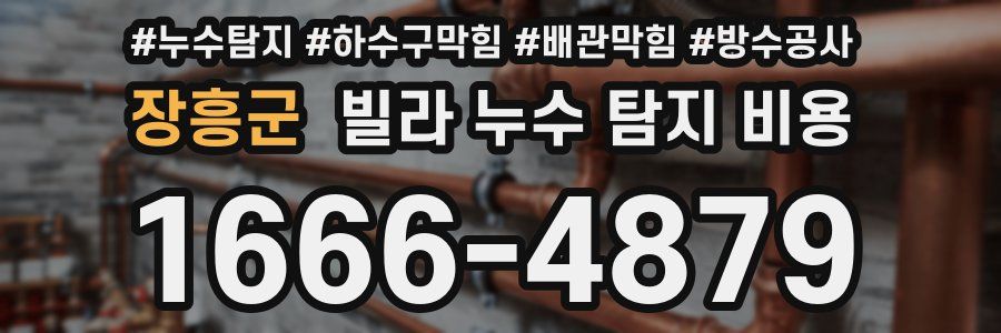 장흥군 빌라 누수 탐지 비용