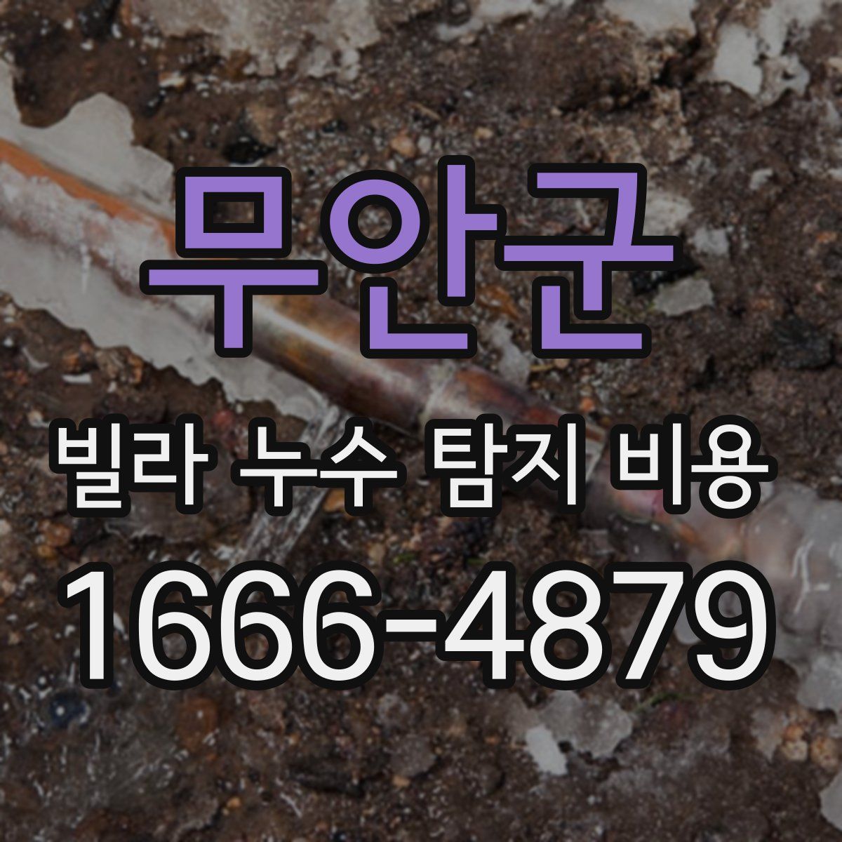 무안군 빌라 누수 탐지 비용