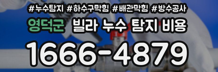 영덕군 빌라 누수 탐지 비용