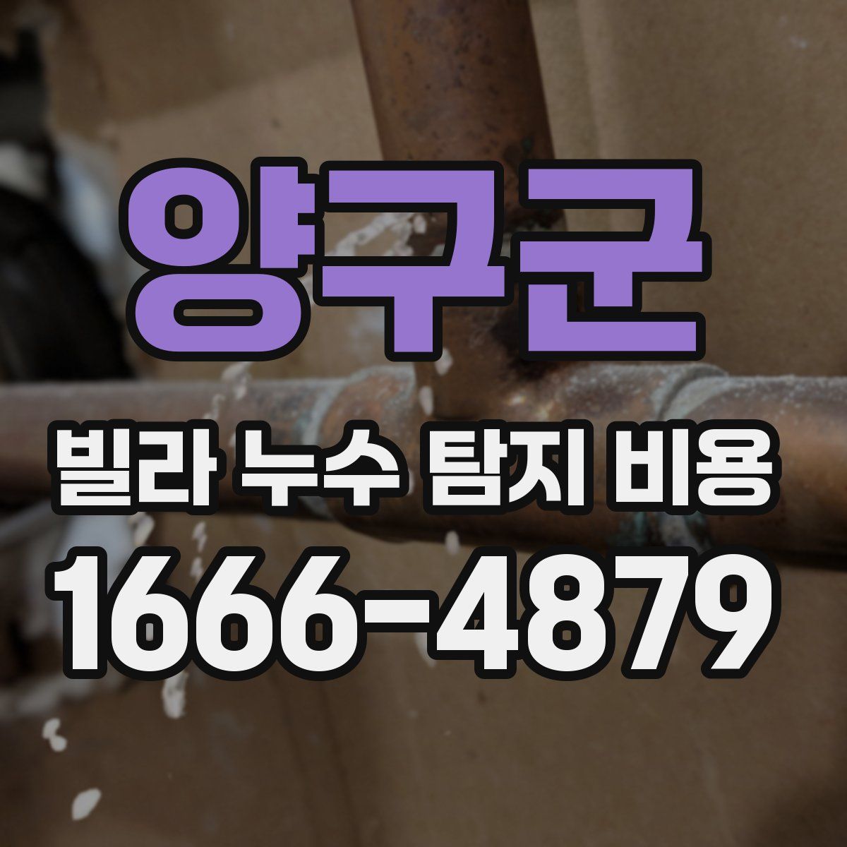 양구군 빌라 누수 탐지 비용