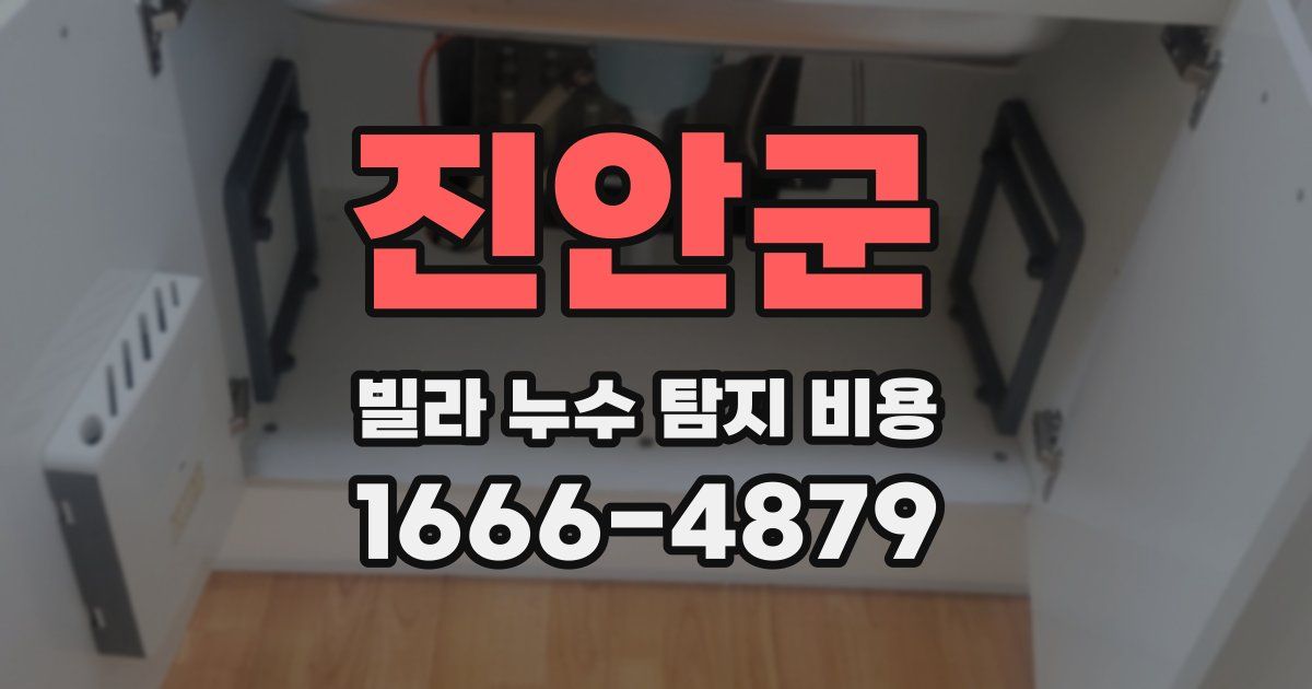 진안군 빌라 누수 탐지 비용