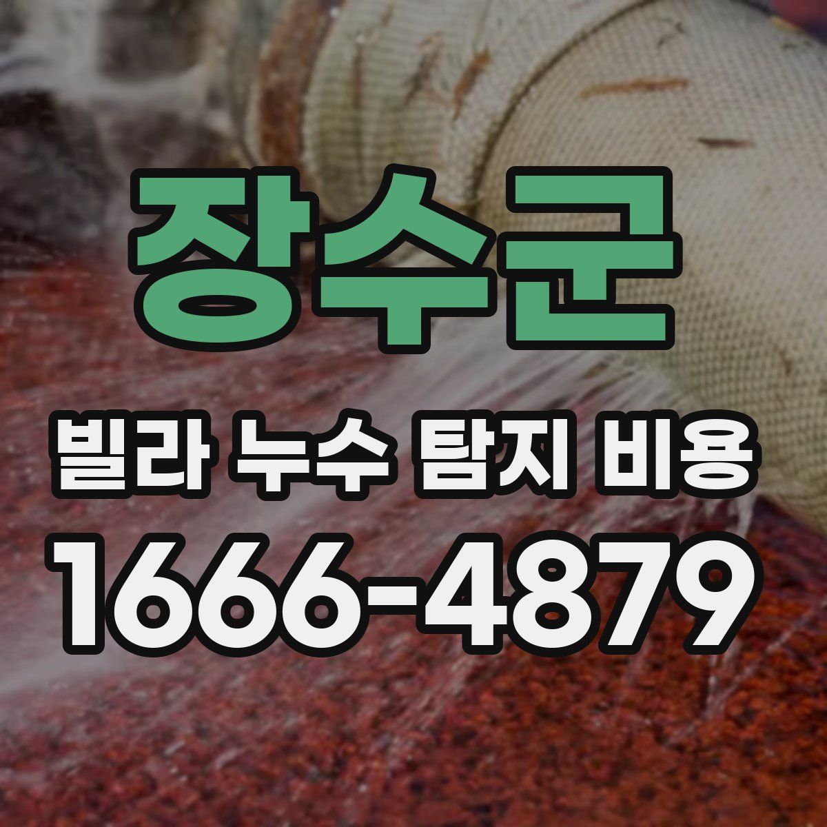 장수군 빌라 누수 탐지 비용