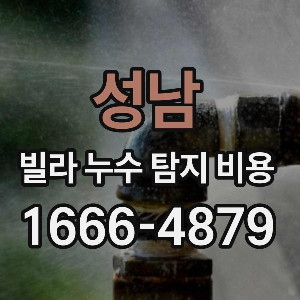 성남 빌라 누수 탐지 비용
