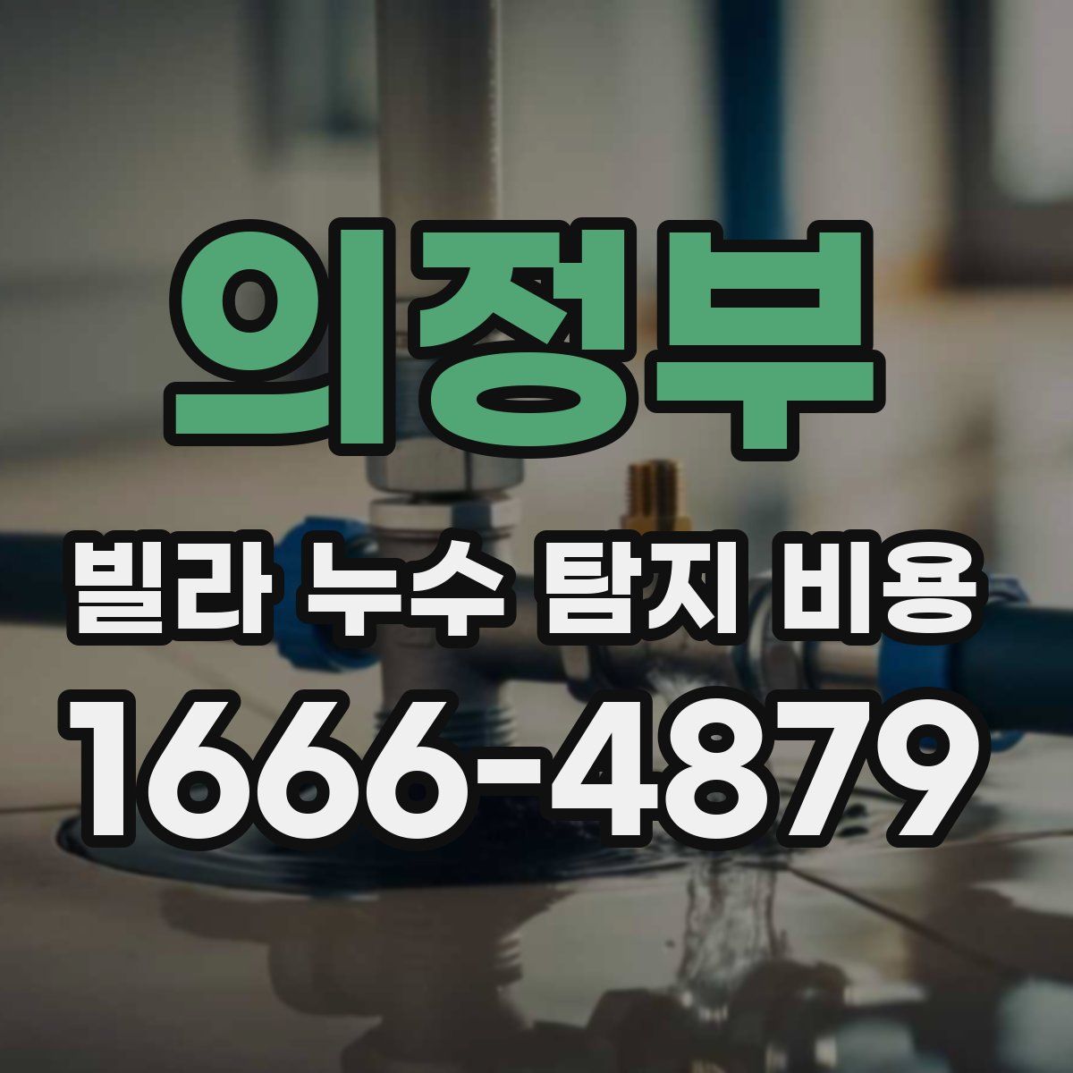 의정부 빌라 누수 탐지 비용