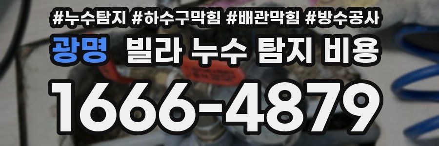 광명 빌라 누수 탐지 비용