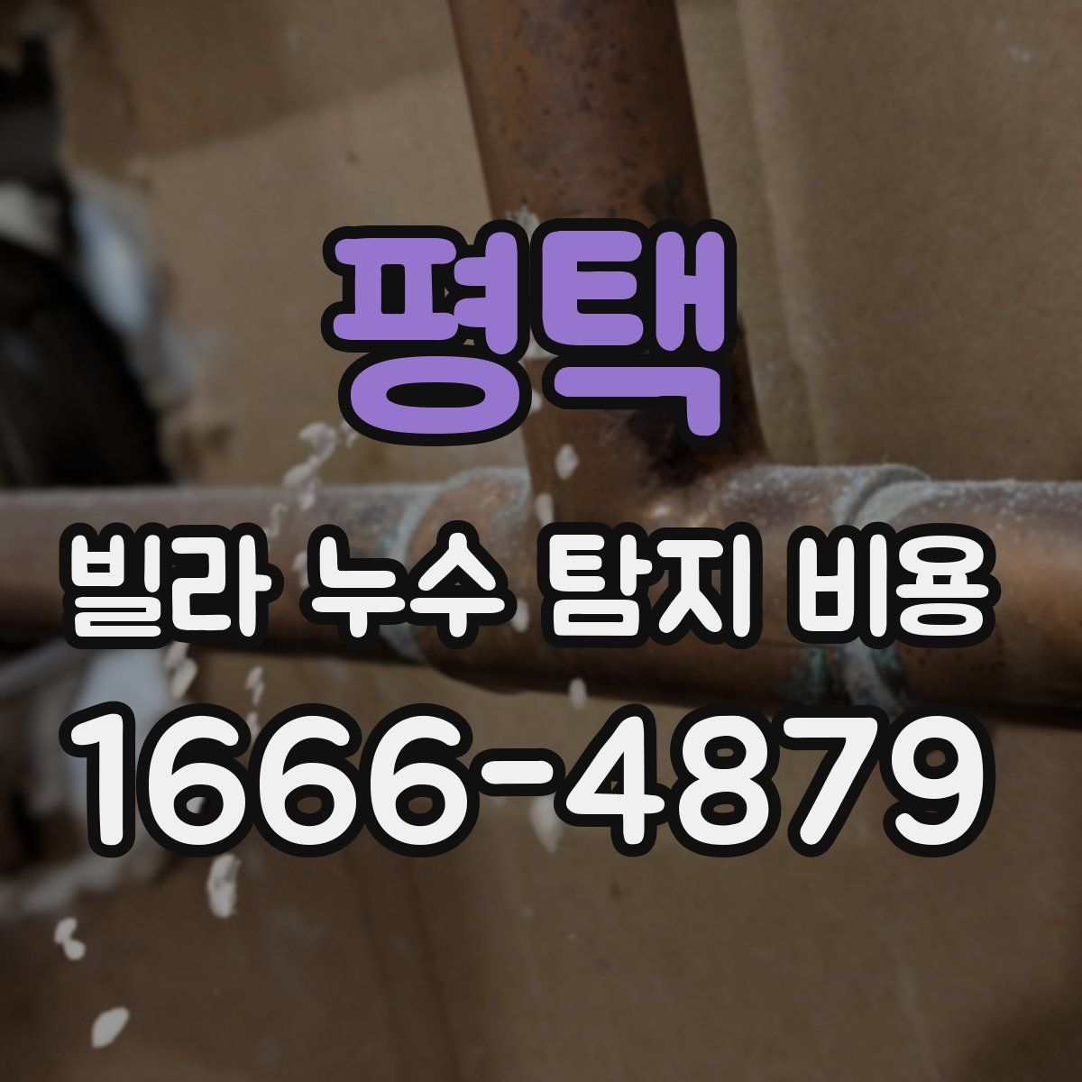 평택 빌라 누수 탐지 비용