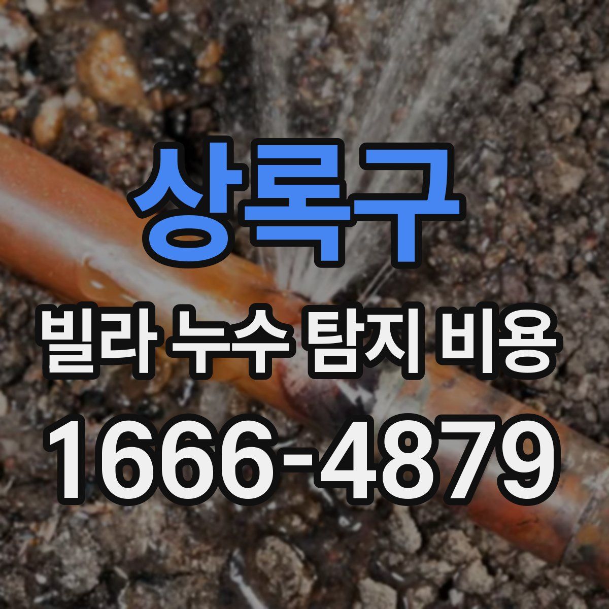상록구 빌라 누수 탐지 비용