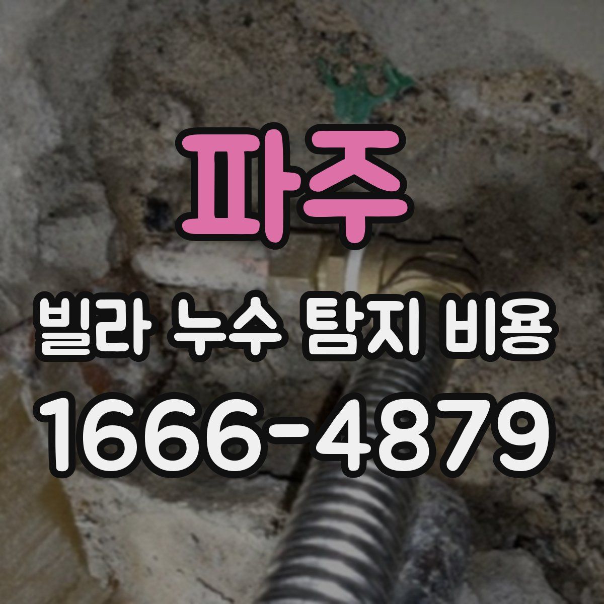 파주 빌라 누수 탐지 비용