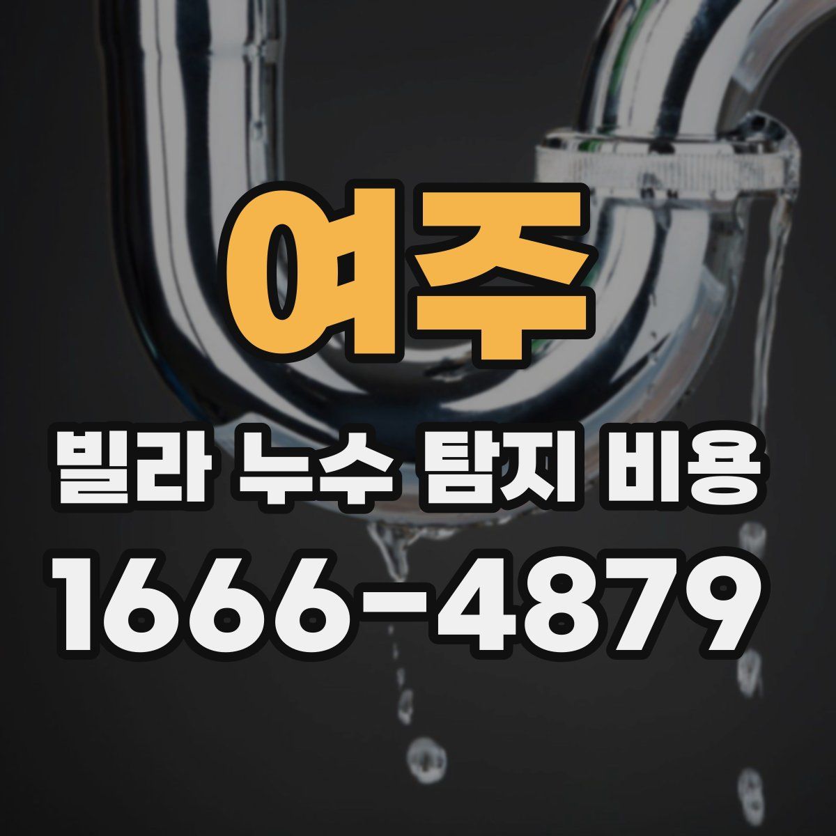 여주 빌라 누수 탐지 비용