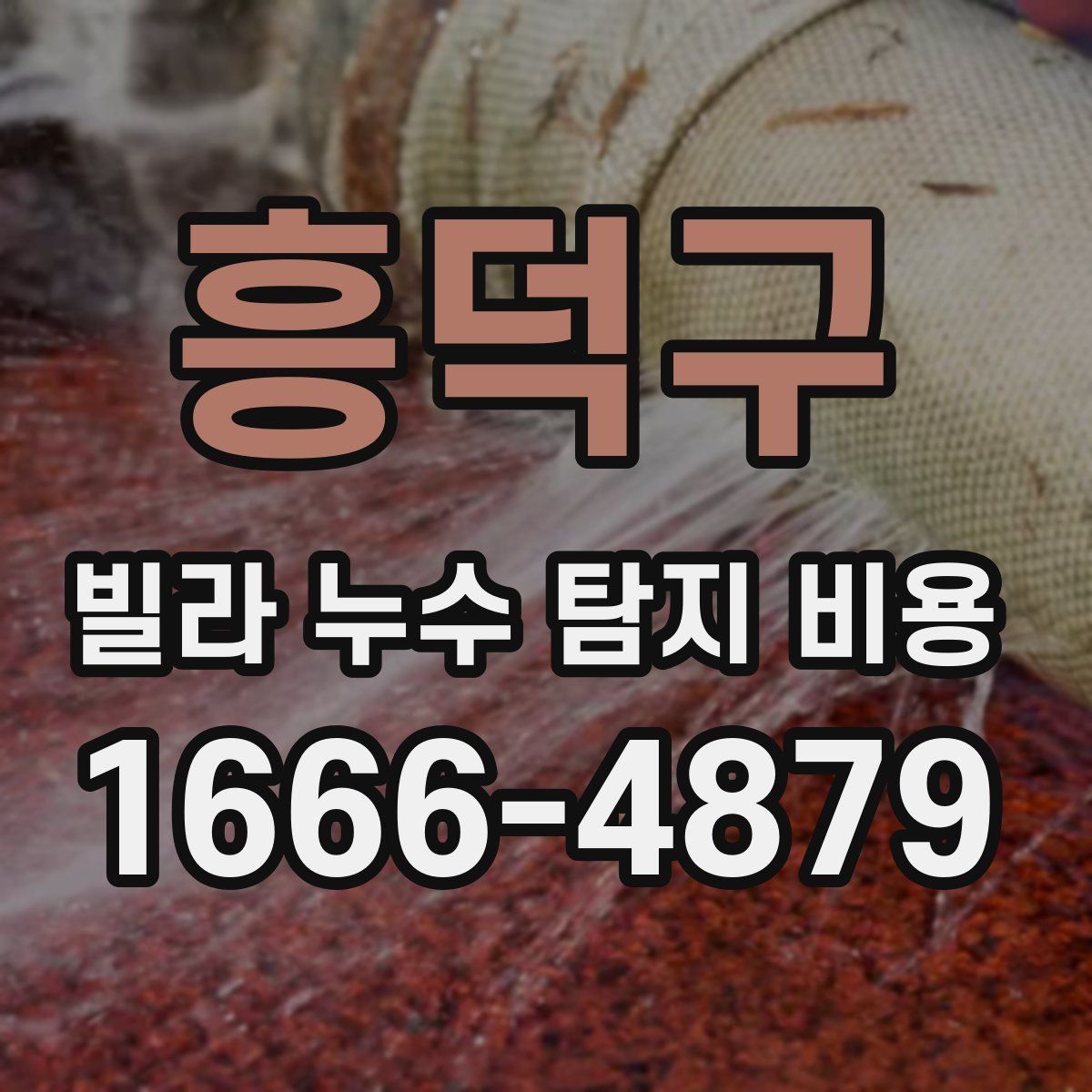 흥덕구 빌라 누수 탐지 비용
