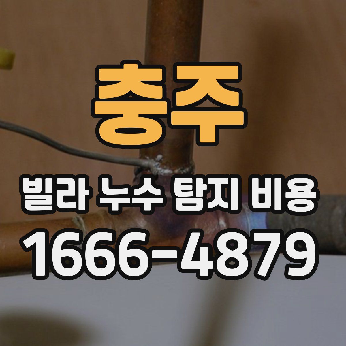 충주 빌라 누수 탐지 비용