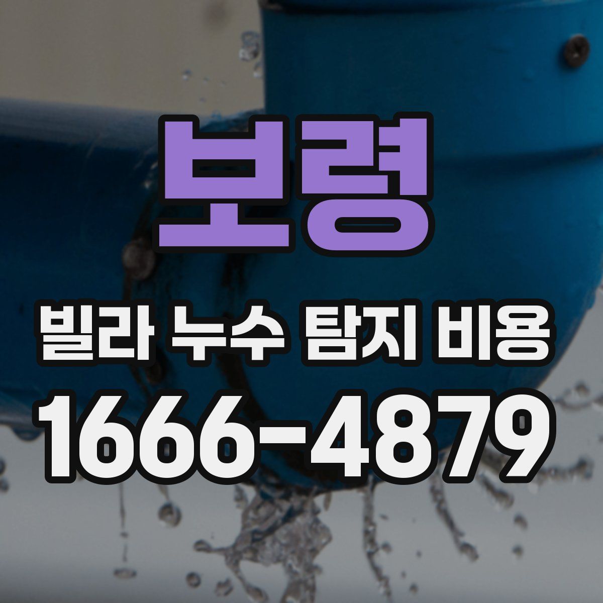 보령 빌라 누수 탐지 비용