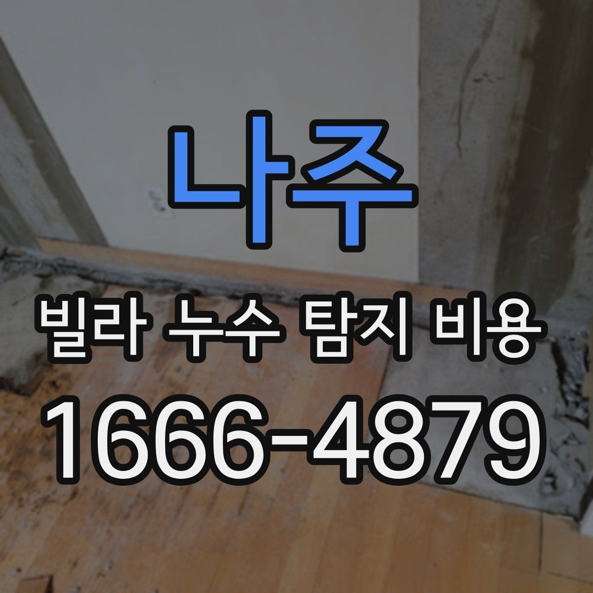 나주 빌라 누수 탐지 비용