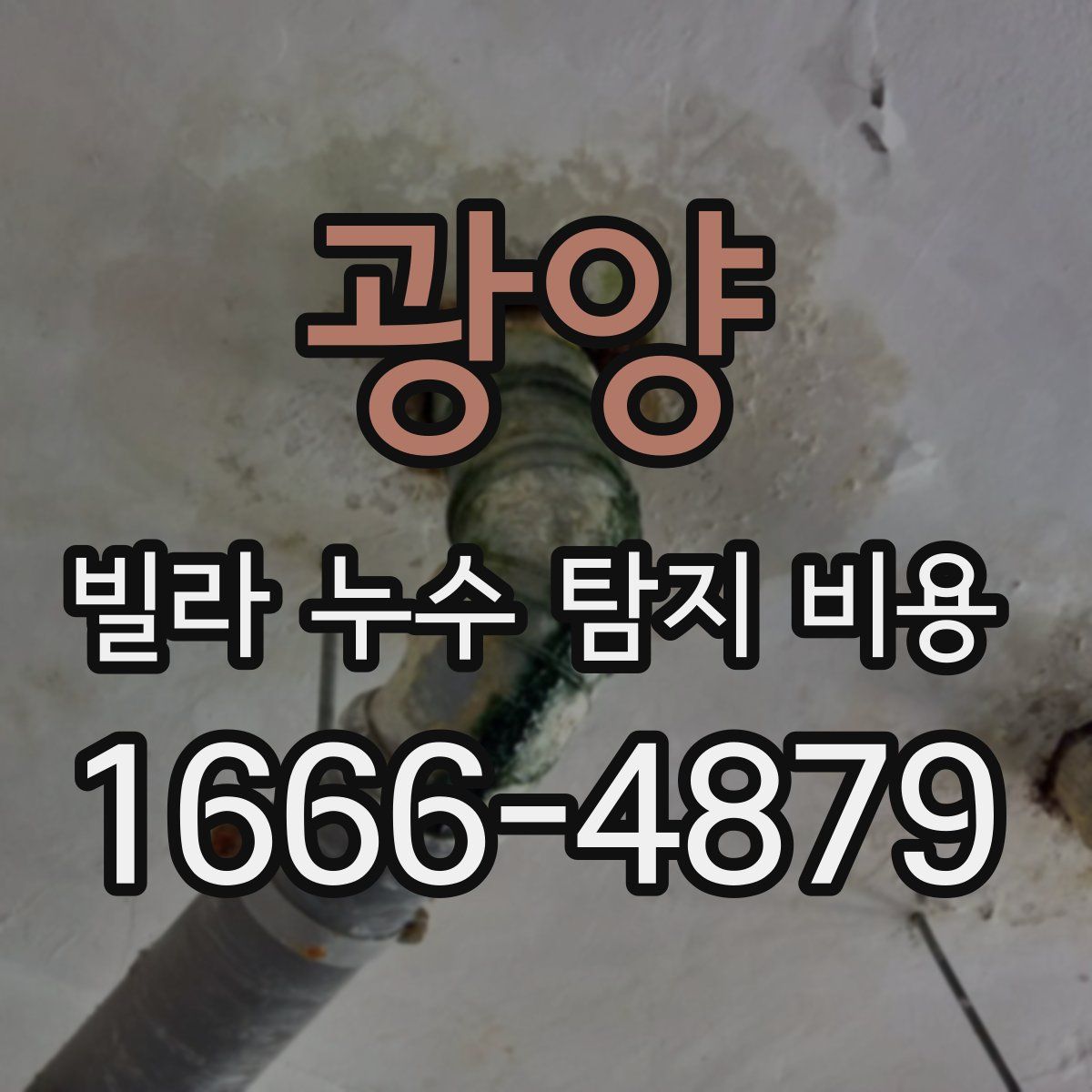 광양 빌라 누수 탐지 비용