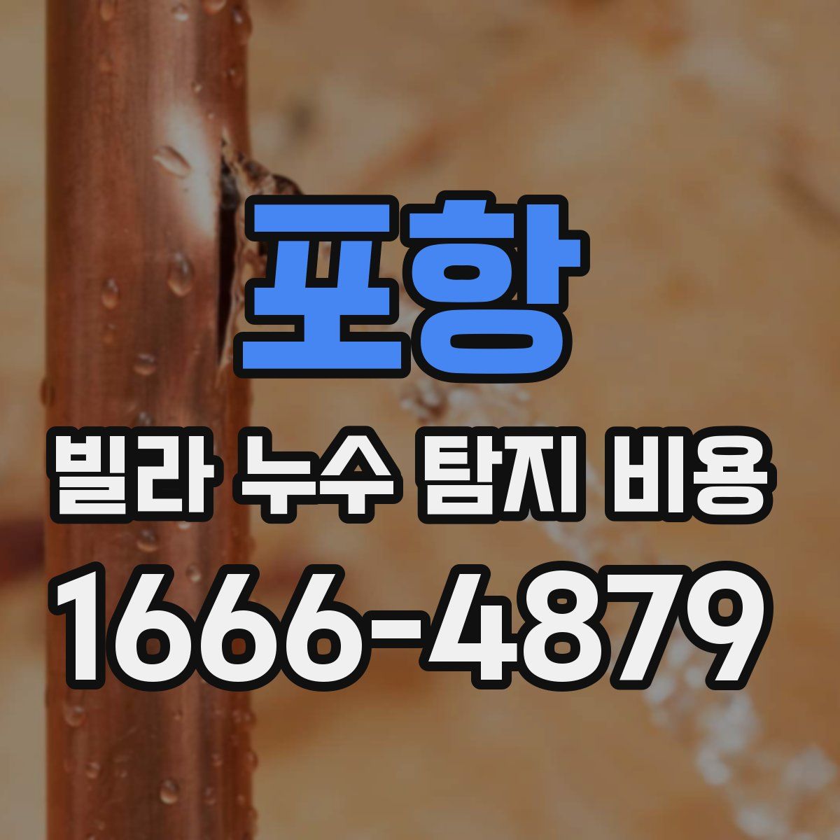 포항 빌라 누수 탐지 비용