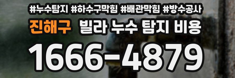 진해구 빌라 누수 탐지 비용