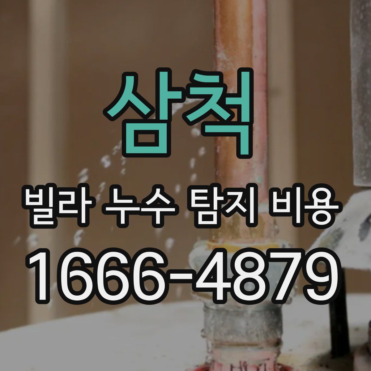 삼척 빌라 누수 탐지 비용