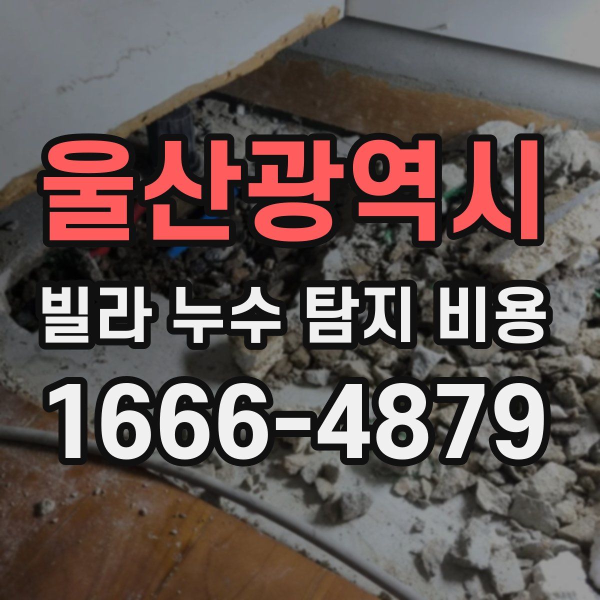 울산광역시 빌라 누수 탐지 비용