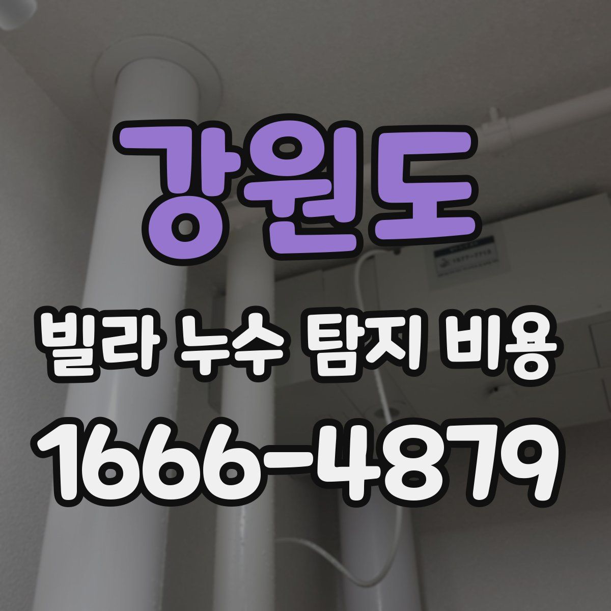 강원도 빌라 누수 탐지 비용