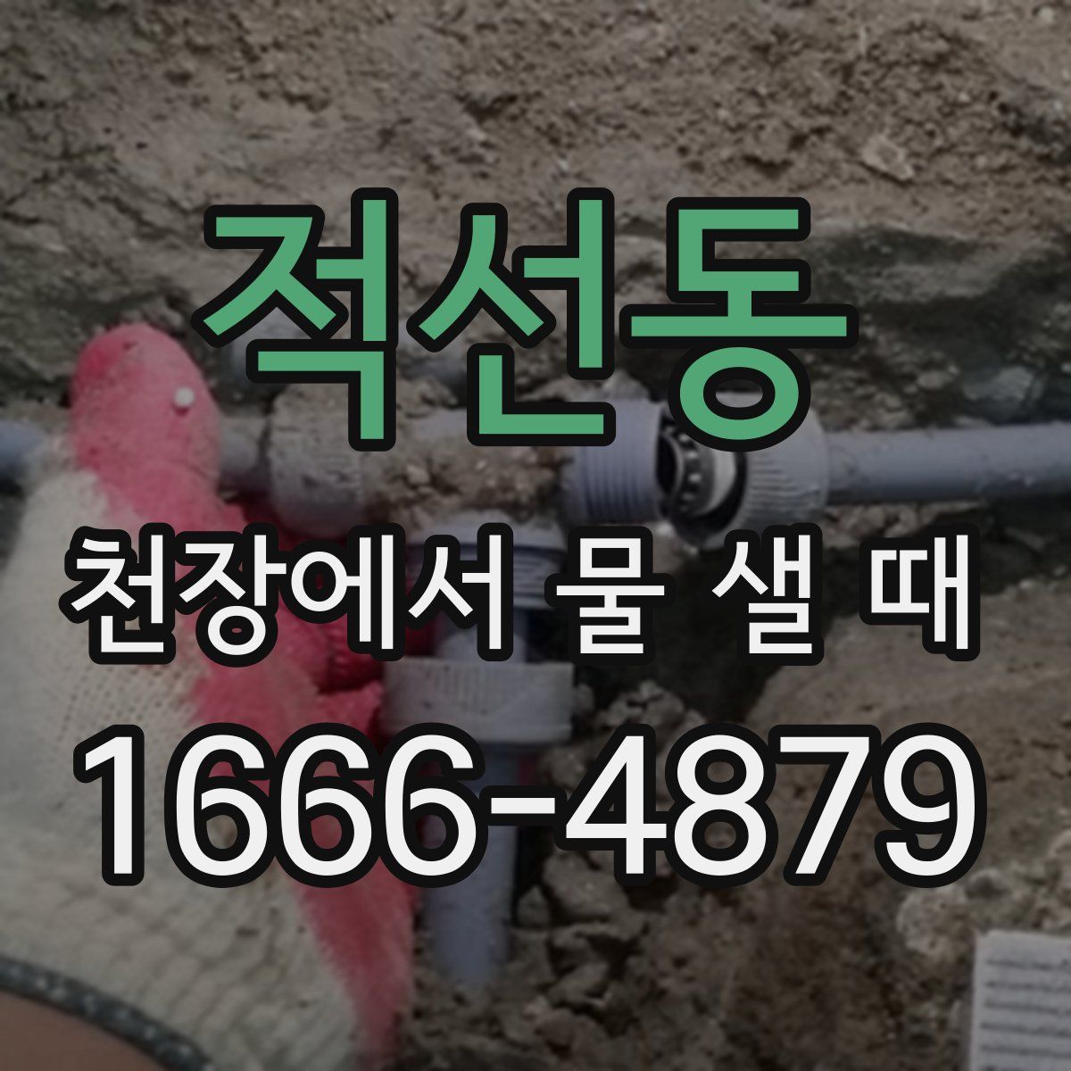 적선동 천장에서 물 샐 때