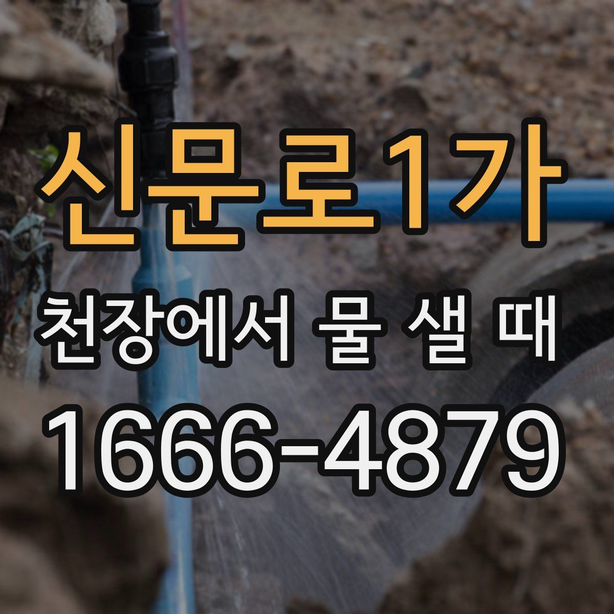 신문로1가 천장에서 물 샐 때