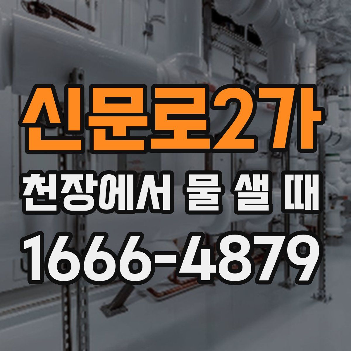 신문로2가 천장에서 물 샐 때