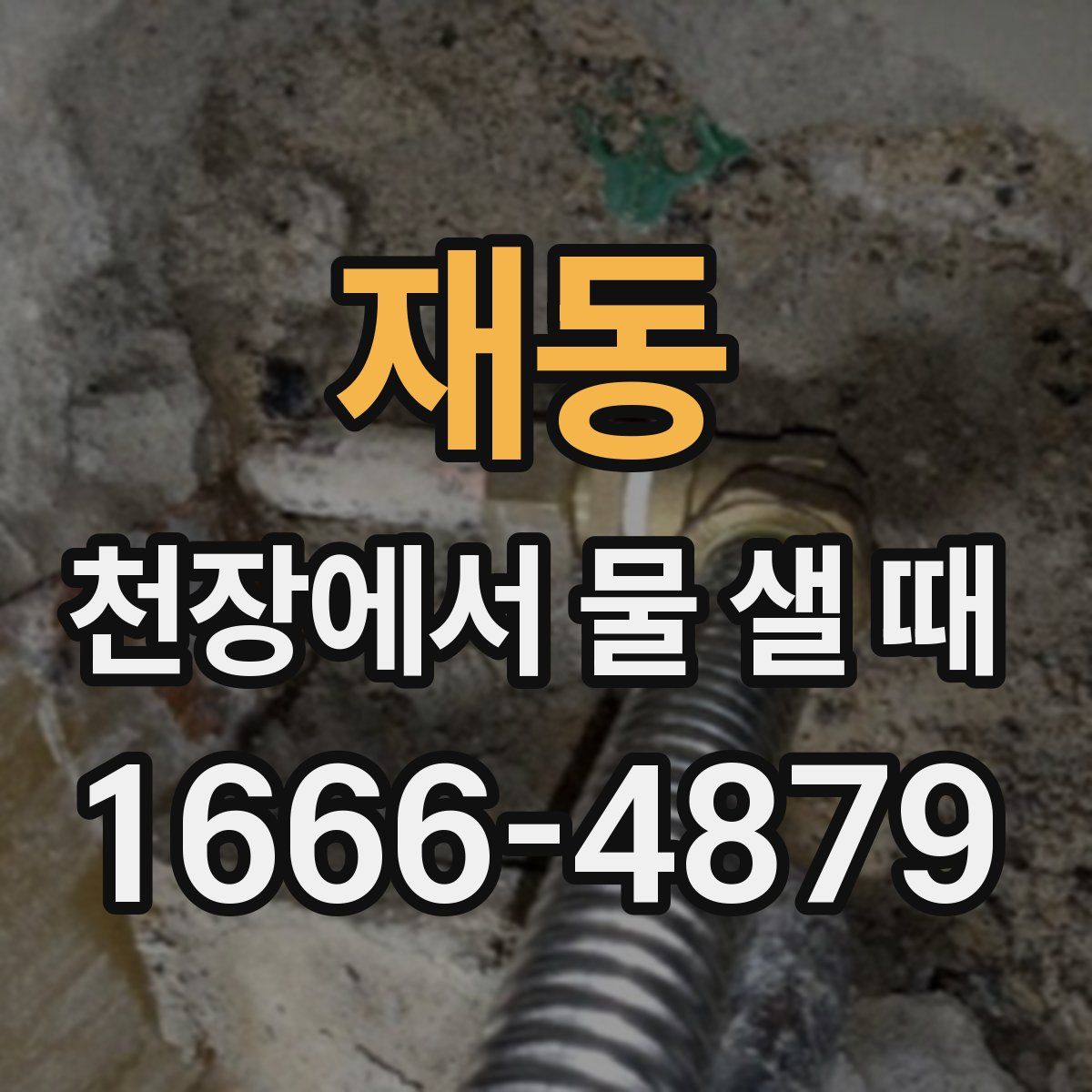 재동 천장에서 물 샐 때