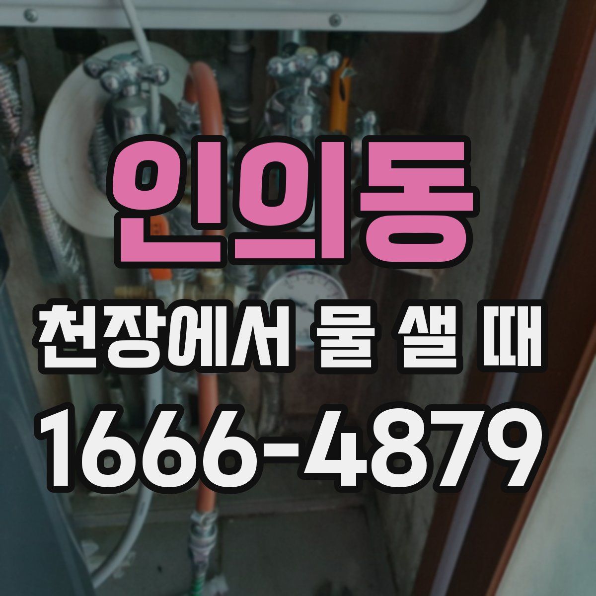 인의동 천장에서 물 샐 때