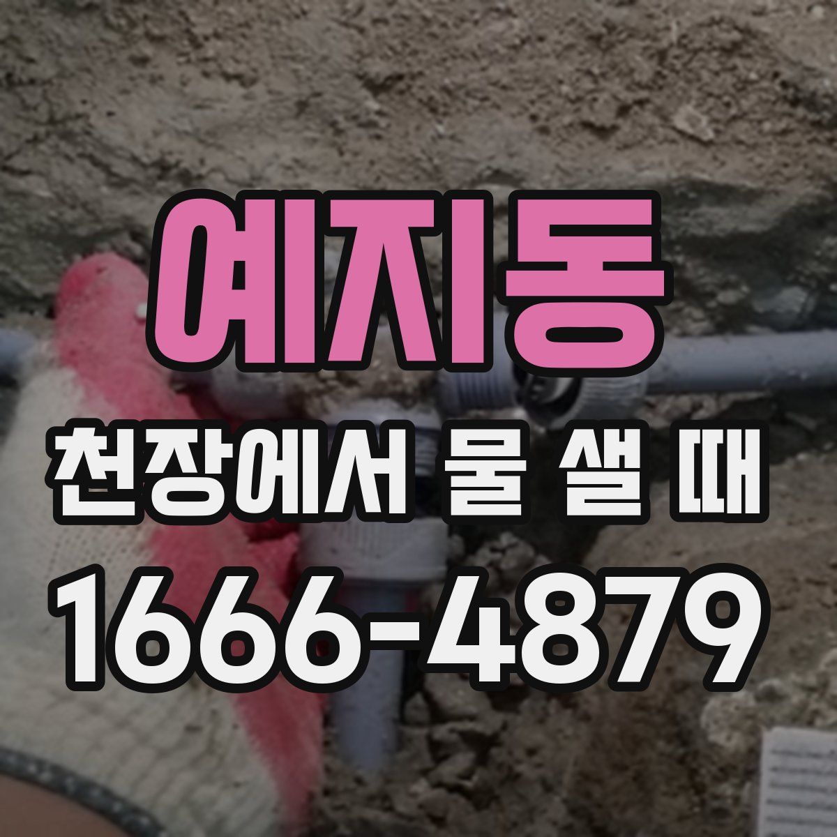예지동 천장에서 물 샐 때