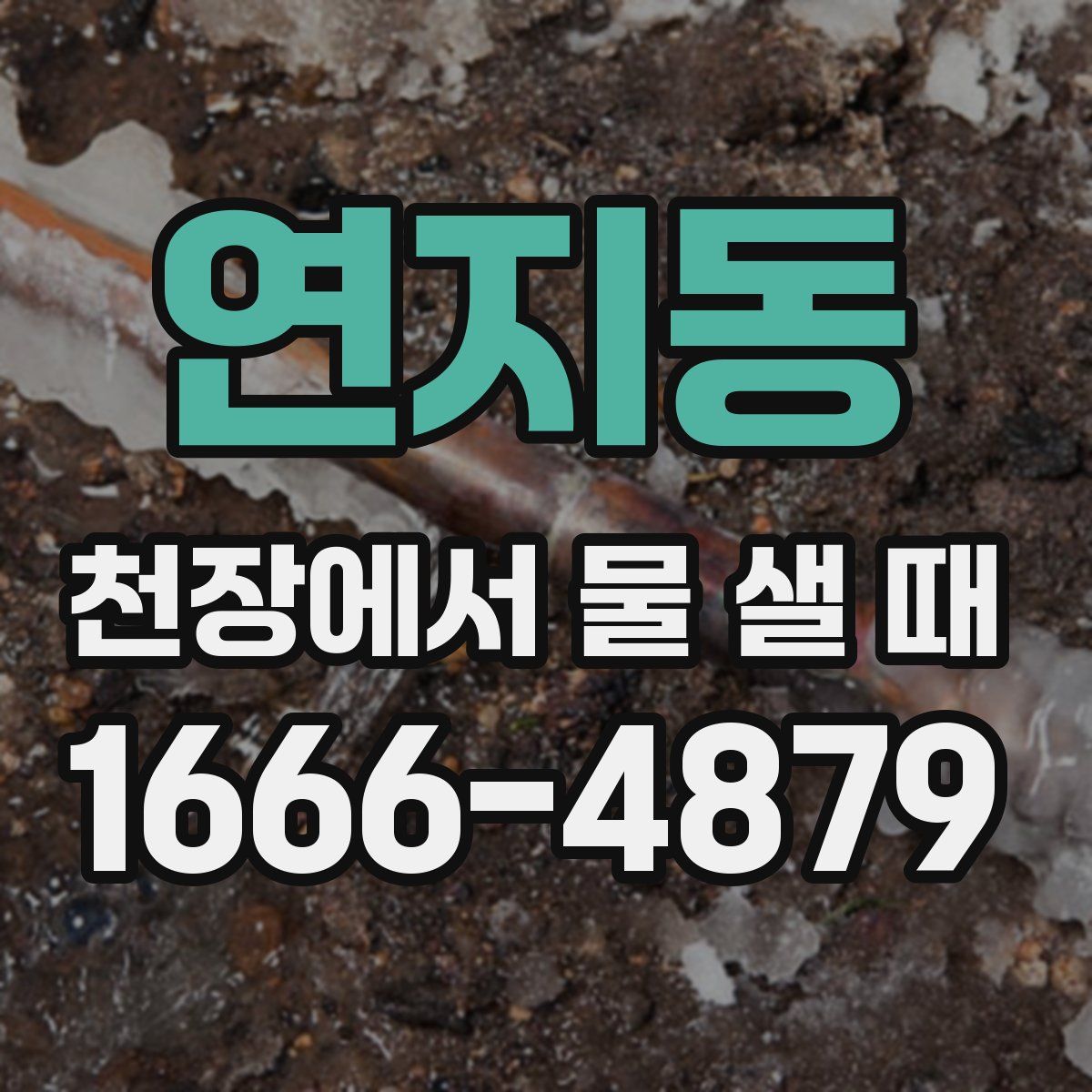 연지동 천장에서 물 샐 때