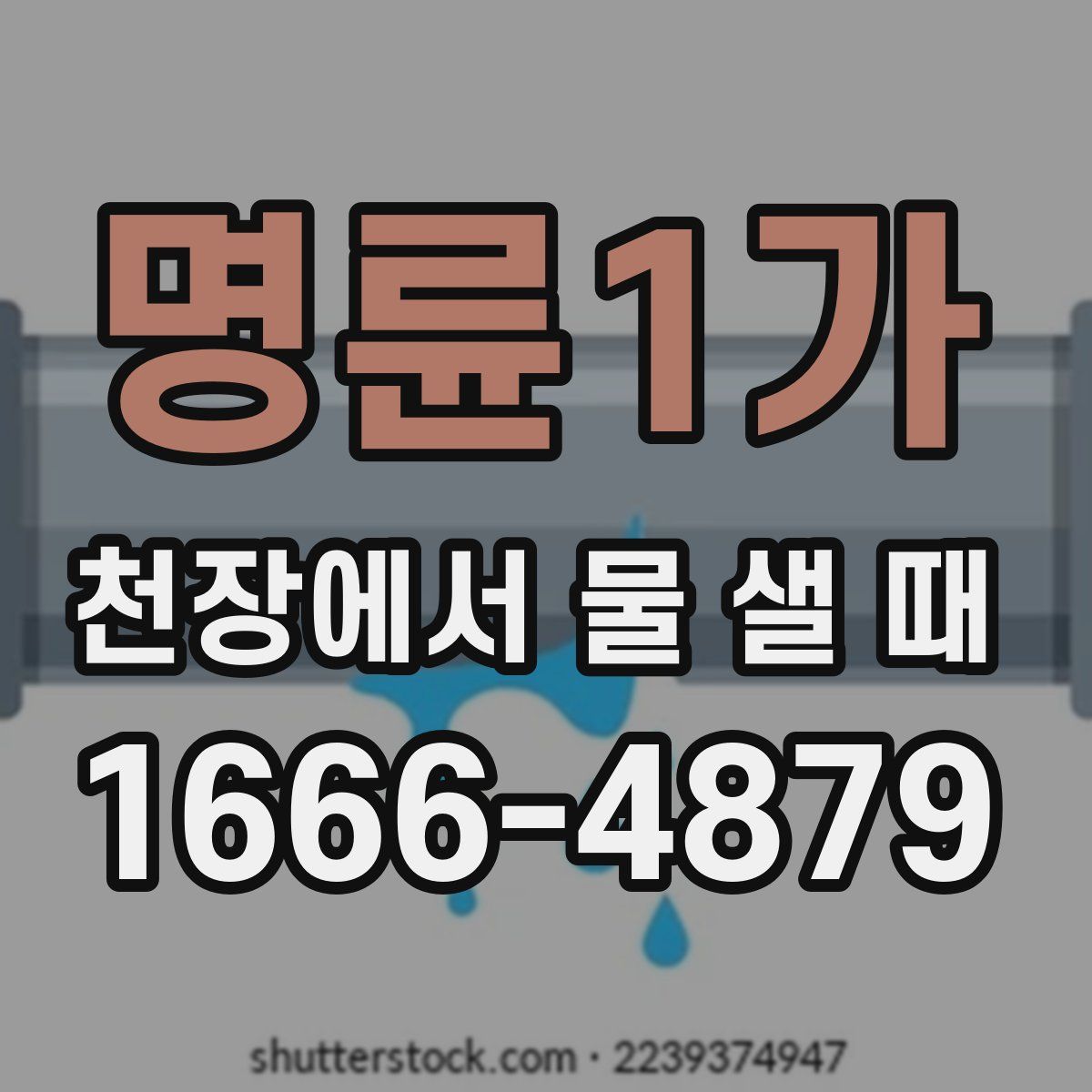 명륜1가 천장에서 물 샐 때