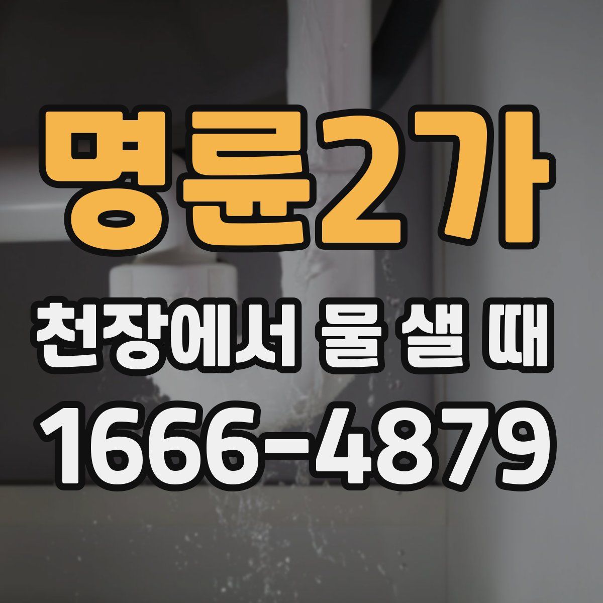 명륜2가 천장에서 물 샐 때
