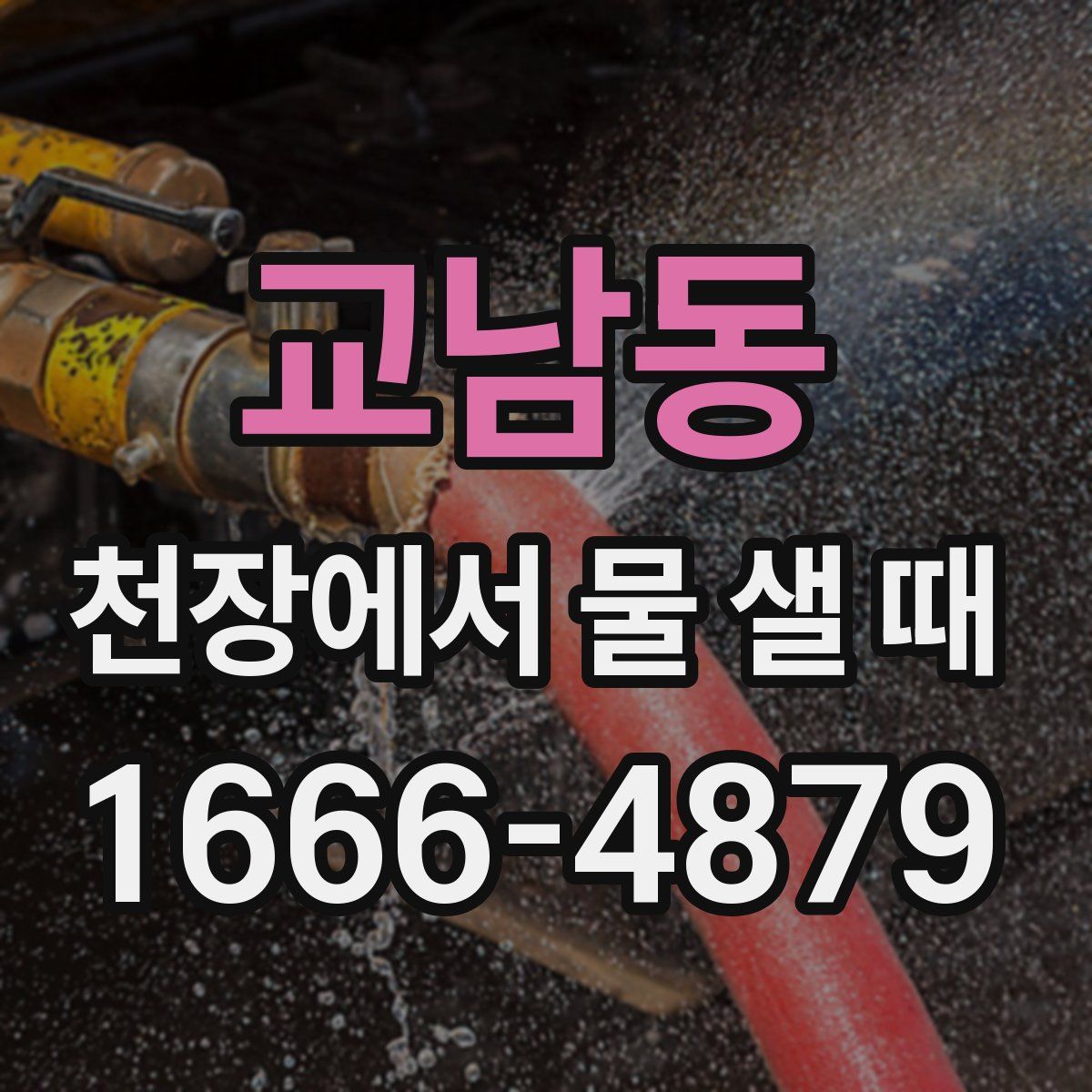 교남동 천장에서 물 샐 때