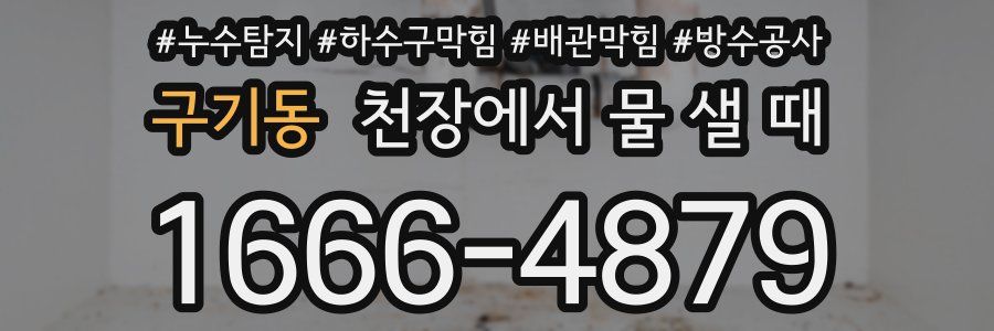 구기동 천장에서 물 샐 때