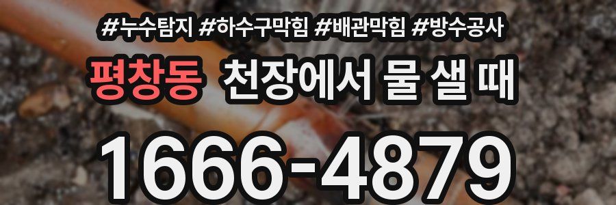 평창동 천장에서 물 샐 때