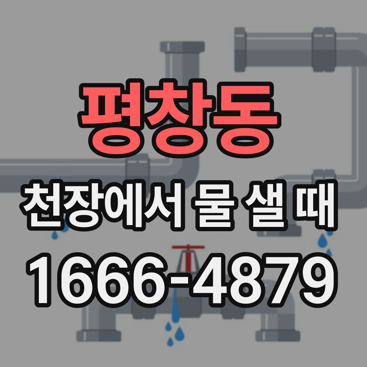 평창동 천장에서 물 샐 때
