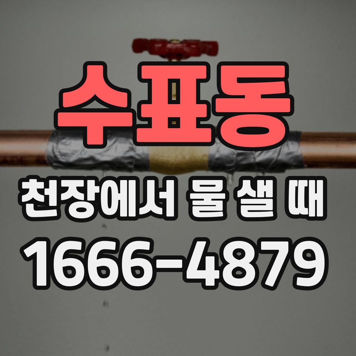 수표동 천장에서 물 샐 때